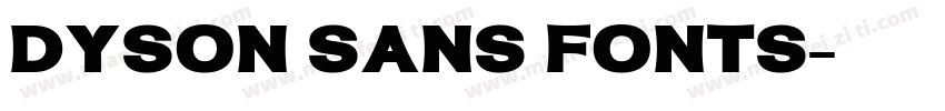 dyson sans fonts字体转换